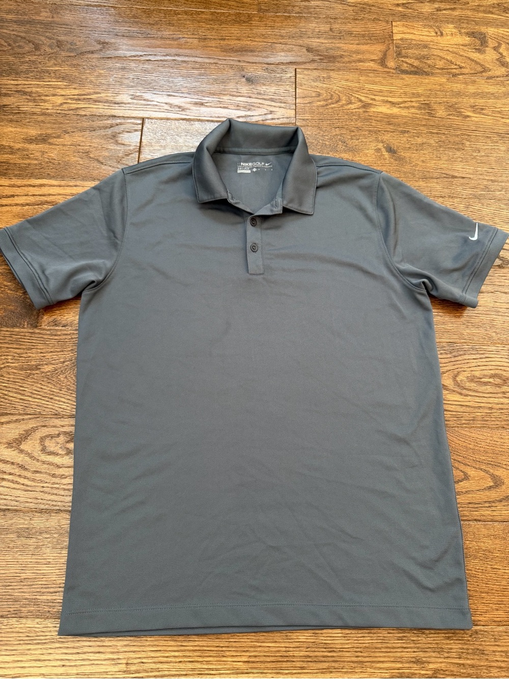 Nike Golf Dri-FIT Men's Gray Short Sleeve Polo Shirt Medium
